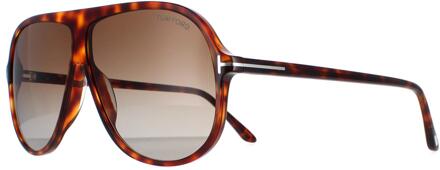 Tom Ford Spencer 02 FT0998 56P havana bruin gradiënt zonnebril