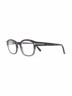 Tom Ford Stijlvolle Optische Bril voor Dagelijks Gebruik Tom Ford , Black , Heren - 49 MM