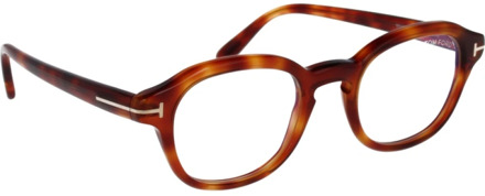 Tom Ford Stijlvolle originele voorschriftbrillen voor mannen Tom Ford , Brown , Heren - 49 MM