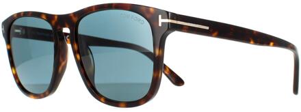 Tom Ford Vierkant Mannen Donker Havana Blauw FT0930 Gerard Bruin