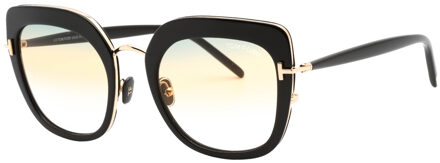 Tom Ford Virginia FT0945 01B zwarte zonnebril - maat