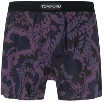 Tom Ford Zijden Boxershorts Tom Ford , Purple , Heren - XS