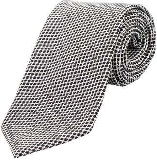 Tom Ford Zijden stropdas met micro-patroon Tom Ford , Gray , Heren - ONE Size