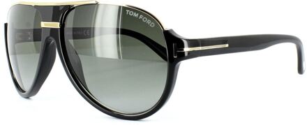 Tom Ford Zonnebril 0334 Dimitry 01P Glanzend Zwart Groen Verloop - One Size