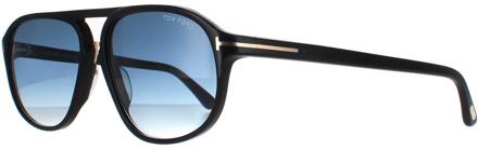 Tom Ford Zonnebril 0447 Jacob 01p Glanzend Zwart Groenverloop - One Size