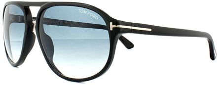 Tom Ford Zonnebril 0447 Jacob 01p Glanzend Zwart Groenverloop