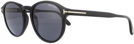 Tom Ford Zonnebril Dante FT0834 01A Glanzend Zwart Grijs Smoke