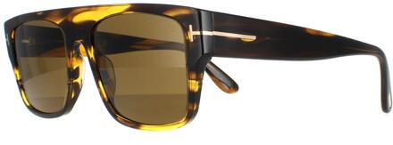 Tom Ford zonnebril Dunning FT0907 48J Tortoise Brown Bruin