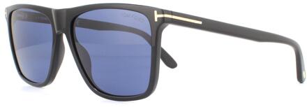 Tom Ford Zonnebril Fletcher FT0832 01V Glanzend Zwart Blauw - maat