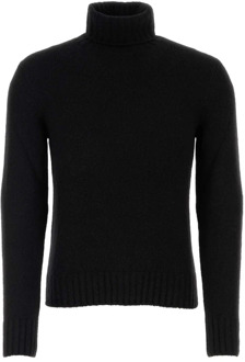 Tom Ford Zwarte kasjmiermix trui voor de moderne man Tom Ford , Black , Heren - XL