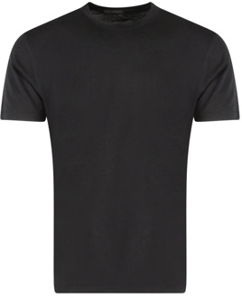 Tom Ford Zwarte Katoenmix T-shirt Ss23 Tom Ford , Black , Heren - 2Xl,Xl,L,M