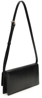 Tom Ford Zwarte Leren Schoudertas - maat