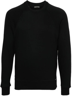 Tom Ford Zwarte Sweatshirt voor Heren Tom Ford , Black , Heren - 2XL