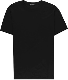 Tom Ford Zwarte T-shirts en Polos van Tom Ford Tom Ford , Black , Heren - S