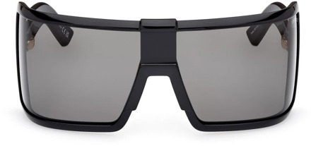 Tom Ford Zwarte zonnebril met wraparound-design Tom Ford , Black , Dames - ONE Size