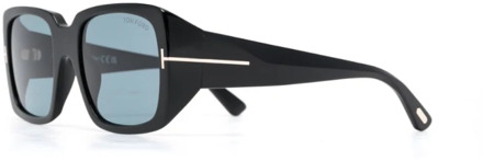 Tom Ford Zwarte zonnebril voor dagelijks gebruik Tom Ford , Black , Dames - 51 MM
