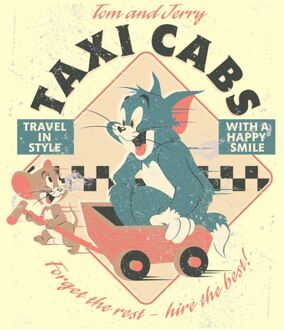 Tom & Jerry Taxi Cabs Unisex T-Shirt - Vintage Cream - M Crème