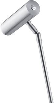 Tom Pro LED tafellamp, mat nikkel, hoogte 47 cm, CCT, dimmer