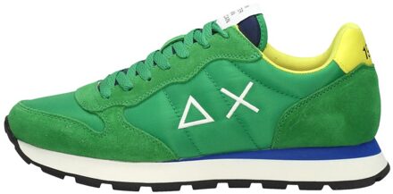 Tom Solid Nylon Sneaker Heren Groen/Geel/Blauw