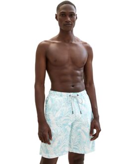 Tom Tailor All over printed swim shorts Wit - L