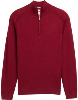 Tom Tailor Basic knit troyer Rood - S