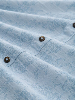 Tom Tailor Comfort printed shirt dessin Blauw - XL