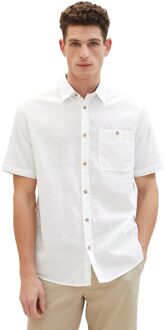 Tom Tailor Cotton linen shirt Wit - XL