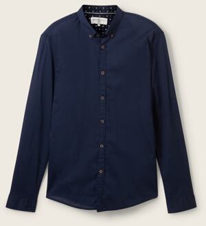 Tom Tailor Denim overhemd Donkerblauw-L