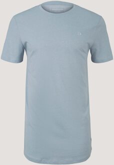 Tom Tailor Denim T-shirt met all-overprint, Mannen, blauw, Größe S