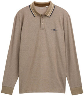 Tom Tailor Detailed polo shirt Beige - XXL