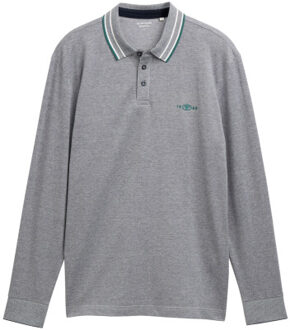 Tom Tailor Detailed polo shirt Blauw - M