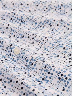 Tom Tailor Fitted printed stretch shirt Wit - XL