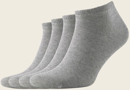 Tom Tailor Four Pack Sneaker Sokken, grauw, Größe 39-42 grijs
