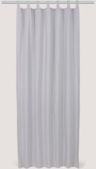 Tom Tailor Gordijn met tabbladen, effen kleuren, uniseks, grauw, Größe 140/255 grijs