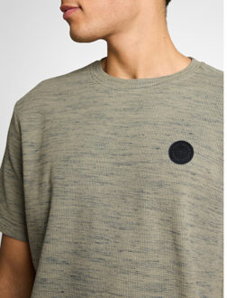 Tom Tailor Inject structured t-shirt Grijs - XL