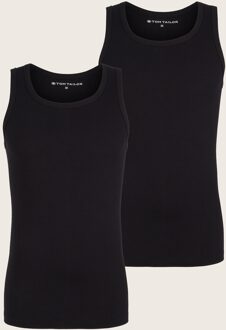Tom Tailor onderhemd in dubbelpak, Mannen, zwart, Größe L/6