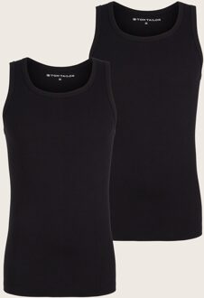 Tom Tailor onderhemd in dubbelpak, Mannen, zwart, Größe XL/7