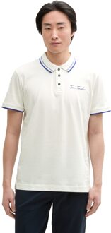Tom Tailor Poloshirt - maat L Wit