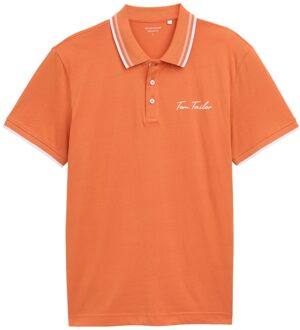 Tom Tailor Poloshirt Oranje - L