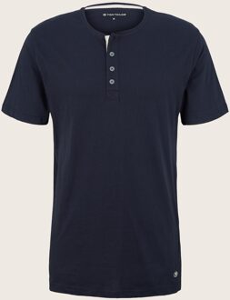 Tom Tailor pyjama T-shirt, Mannen, blauw, Größe 48/S