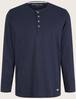 Tom Tailor pyjama Top met lange mouwen, Mannen, blauw, Größe 48/S