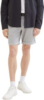 Tom Tailor Regular chino shorts h belt Wit - L