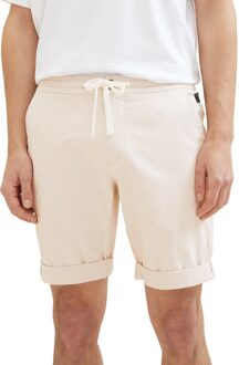 Tom Tailor Regular structured shorts Wit