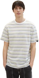Tom Tailor Relaxed striped t-shirt Groen - L