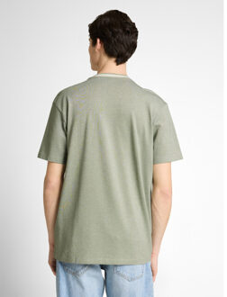 Tom Tailor Relaxed structured tshirt Groen - M
