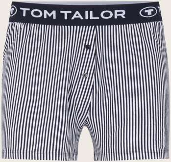 Tom Tailor Short met gestreepte Pyjama, Vrouwen, blauw, Größe 34
