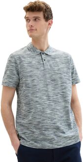 Tom Tailor Spacedye polo Wit - L