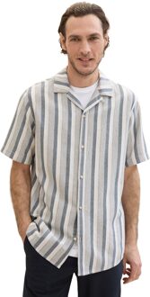 Tom Tailor Striped shirt Blauw - XXXL