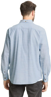 Tom Tailor Structured shirt - maat XL Blauw