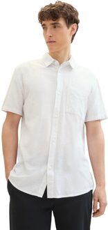 Tom Tailor Structured shirt Wit - XL